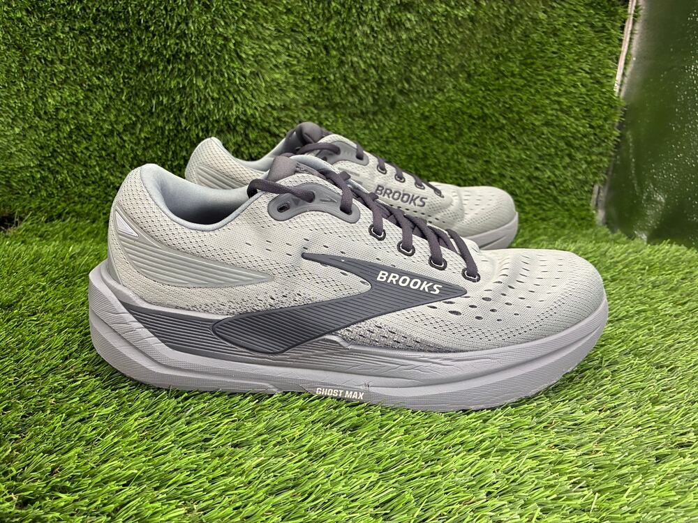 Brooks Ghost Max 3 1104641D069 Athletic Sneaker Men's 12D Gray Mesh Training Gym